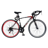 Mogoo Bicycle 700C Siafei Road Bike 48CM Black Red - Colorland Toys